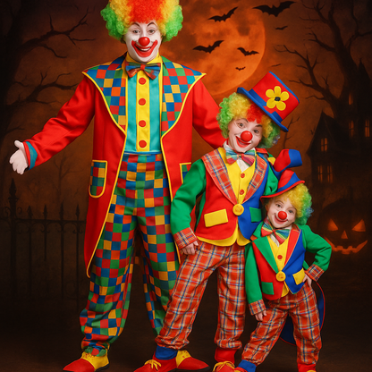 clown-kostum-familie