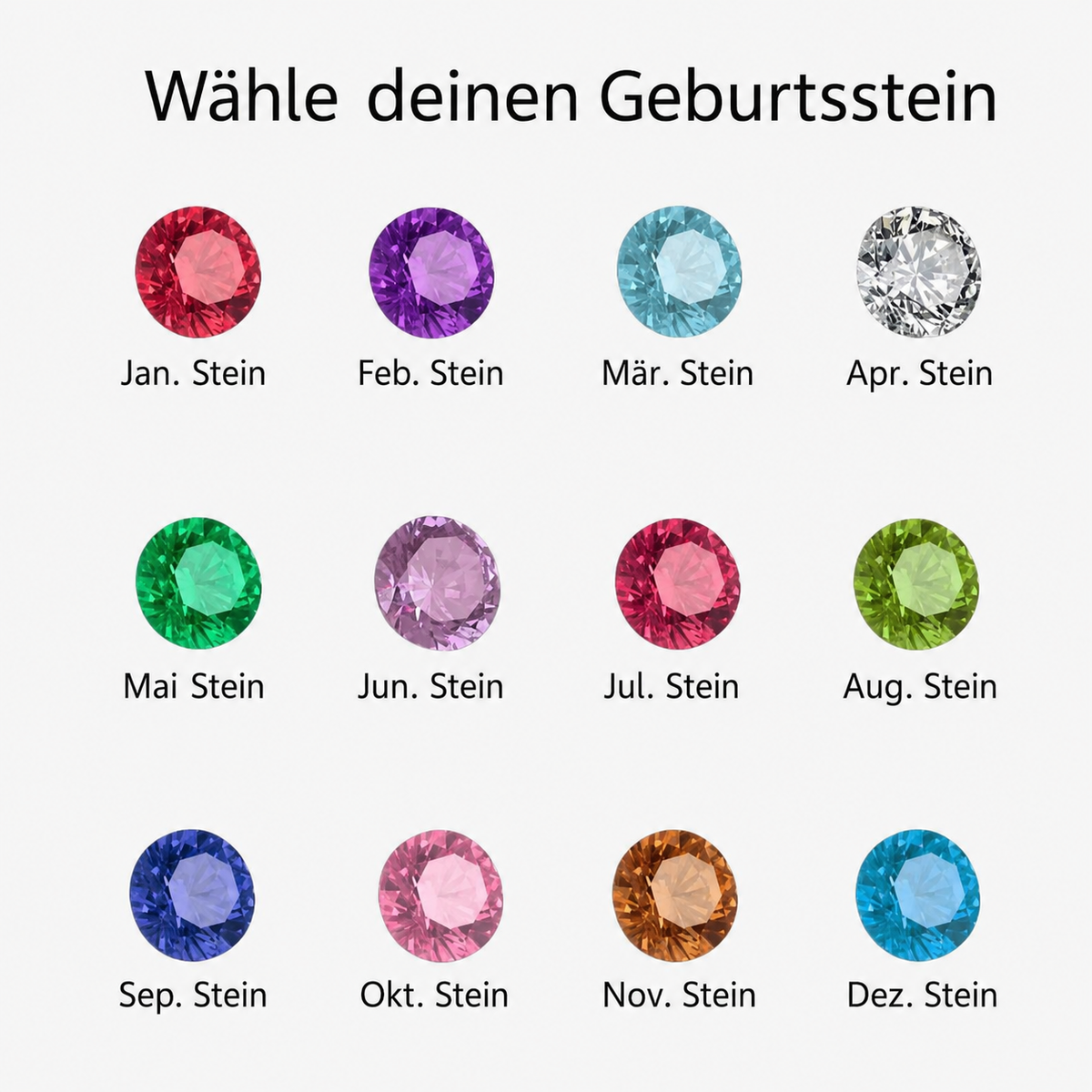 Geburtsstein Armband Familie - Ansicht 5