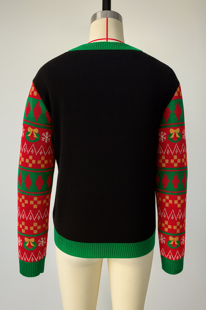 Weihnachtspullover Familie Lebkuchenmann