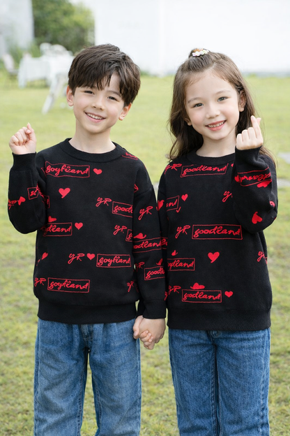 Pullis Mama Papa Kind Partnerlook