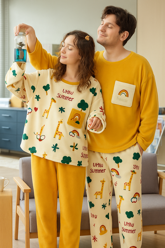regenbogen-matching-pyjamas-couple