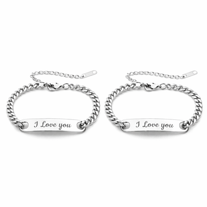 Couple Armband Silber