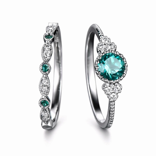 Couple Gemstone Ring