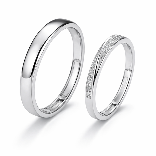 Couple Rings Silver