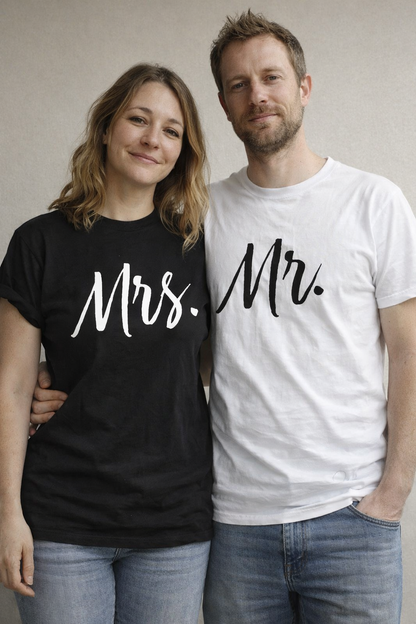 Couple T Shirt Mr Mrs