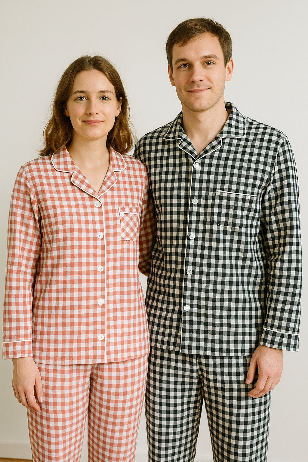 Couples Plaid Pajamas
