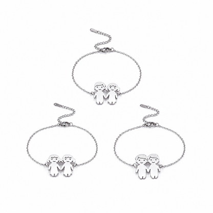 Familien Armband Silber