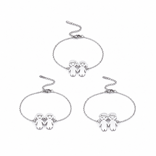 Familien Armband Silber