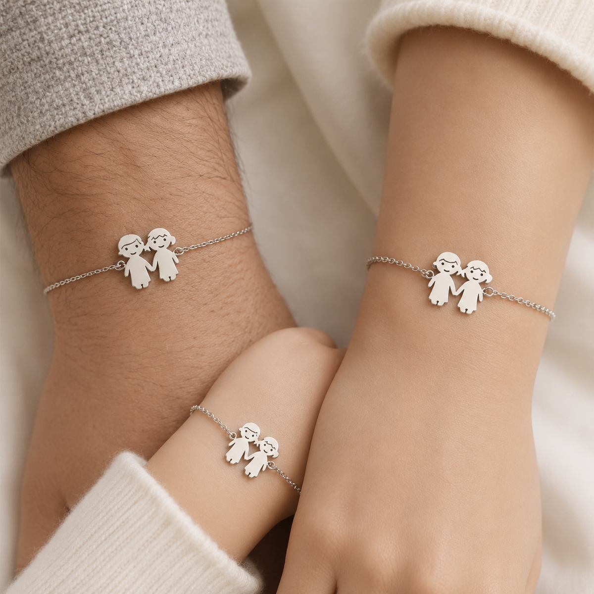 Familien Armband Silber - Ansicht 2