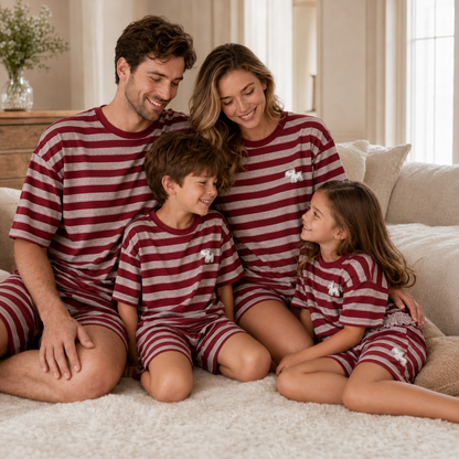 Familien Pyjama Baumwolle