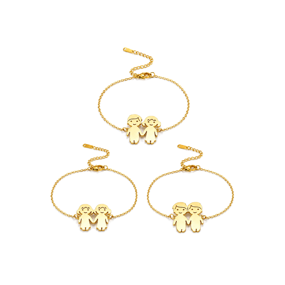 Familienarmband Gold