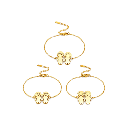 Familienarmband Gold