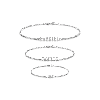 Familienarmband Silber