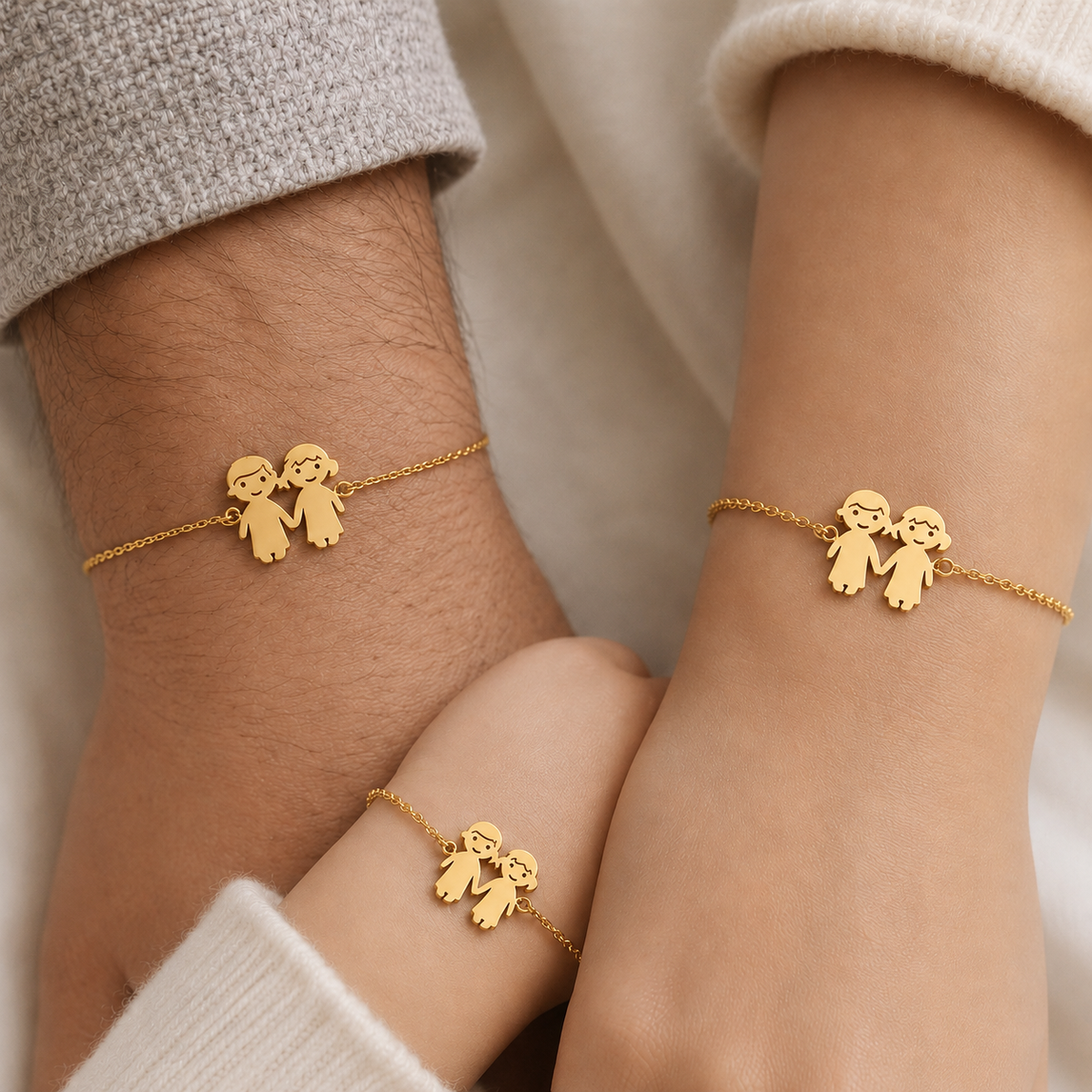 Familienarmband Gold - Ansicht 2