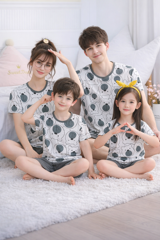 family-matching-pjs-summer