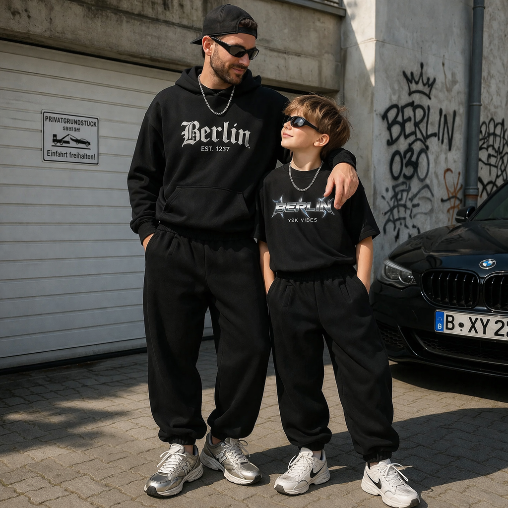 Father And Son Jogging