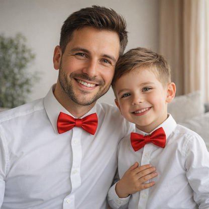 Fliege Vater Sohn Rot