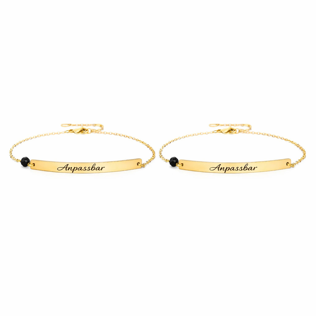 Freundschaftsarmband Gold Gravur