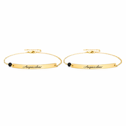 Freundschaftsarmband Gold Gravur