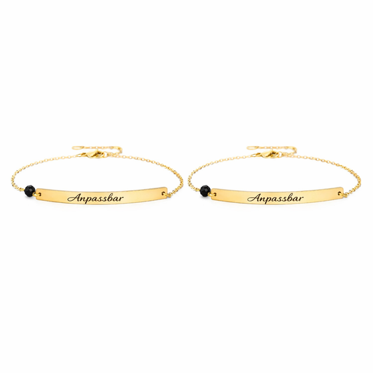 Freundschaftsarmband Gold Gravur