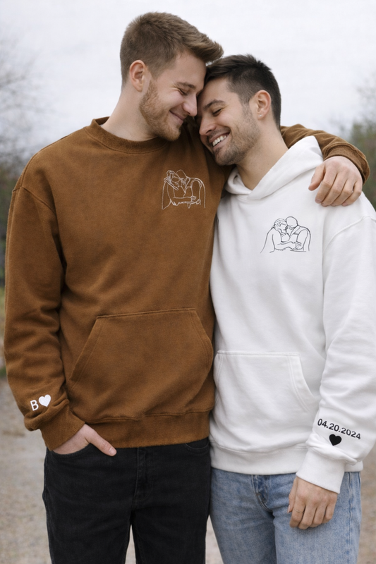 Gay Couple Hoodies