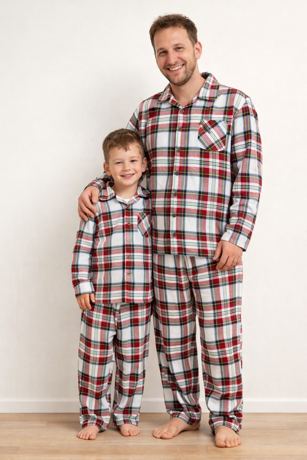 Gleiche Schlafanzüge Vater Und Sohn