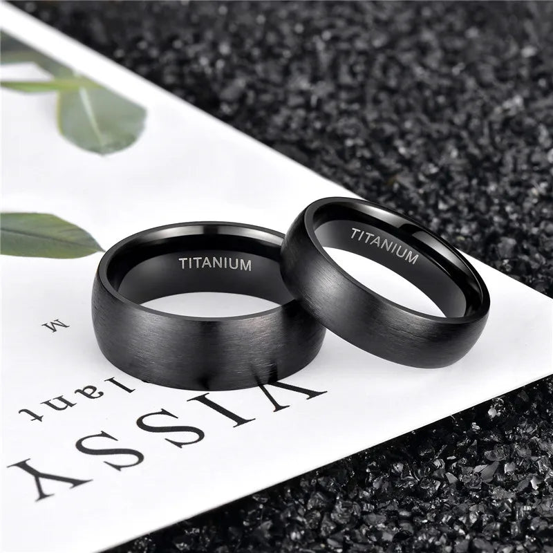 Couple Rings Black Titanium