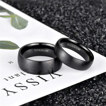 Couple Rings Black Titanium