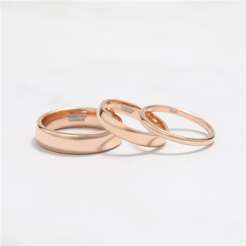 Couple Wedding Rings Rose Gold
