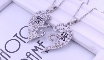 Schwestern Kette Herz