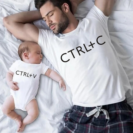Copy Paste T Shirt For Father And Son