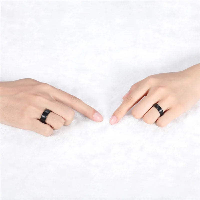 Couple Rings Black Titanium