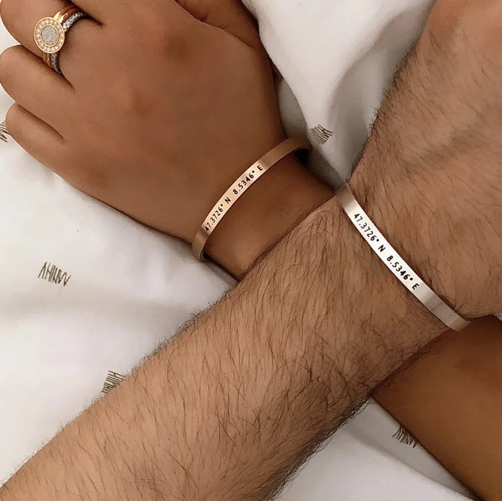 Pärchen Armbänder Mit Gravur Echt Silber