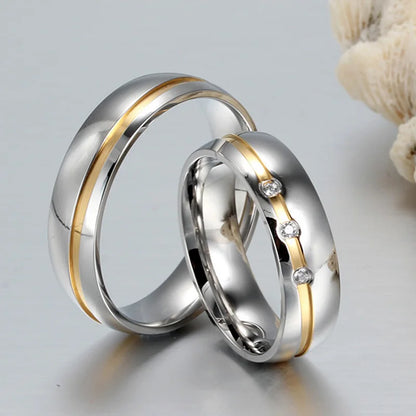 Freundschaftsringe Gold Silber - Ansicht 2