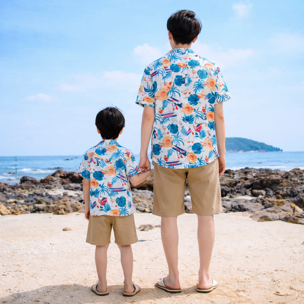 Hawaii Hemd Vater Sohn - Ansicht 2