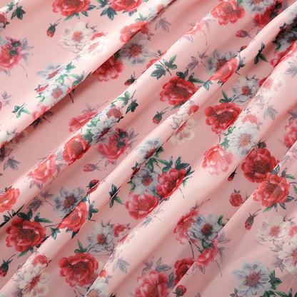 Mutter Tochter Kleid Rosa