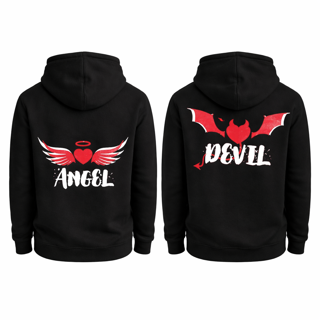 His King Her Queen Hoodies Schriftzug Kaputze