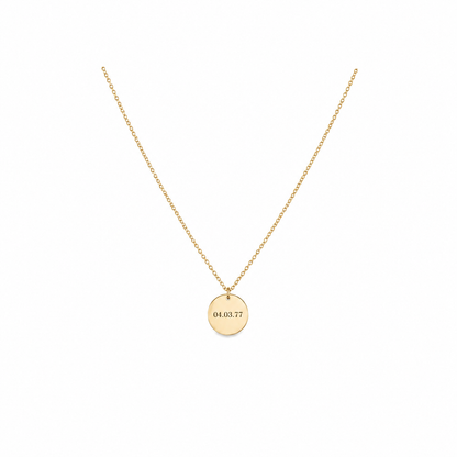 Kette Gold Gravur Schwester