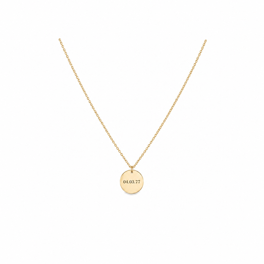 Kette Gold Gravur Schwester