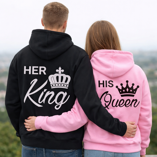 king-queen-pullover-set-rosa-schwarz