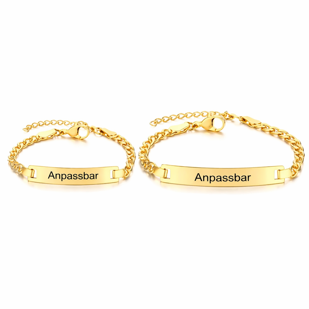 Matching Couple Bracelets Gold