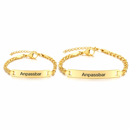 Matching Couple Bracelets Gold