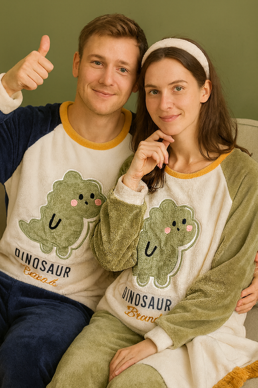 Matching Couple Onesies Dinosaur