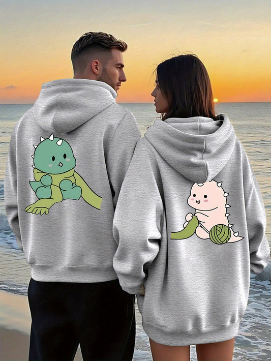 Matching Dino Hoodies