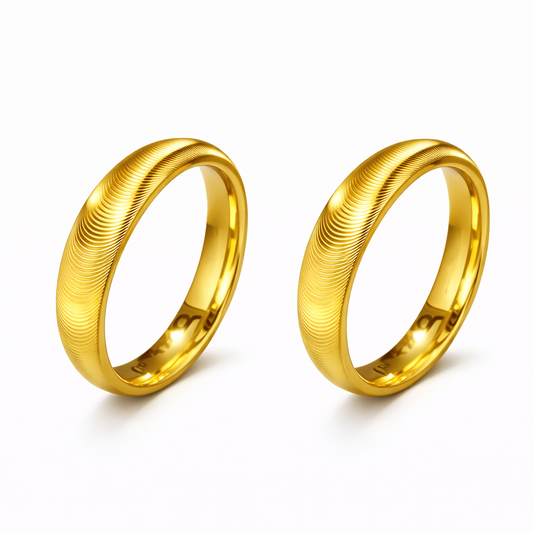 Matching Gold Rings For Best Friends