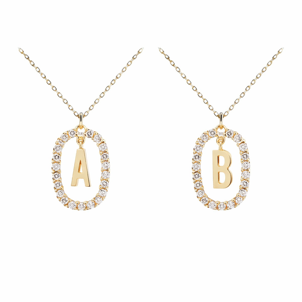 Mom And Daughter Gold Necklace