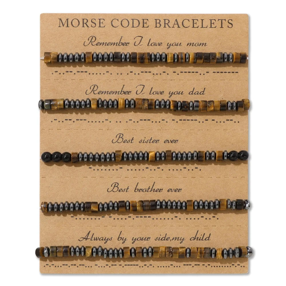 Morse Code Armband Für Familie - Ansicht 2