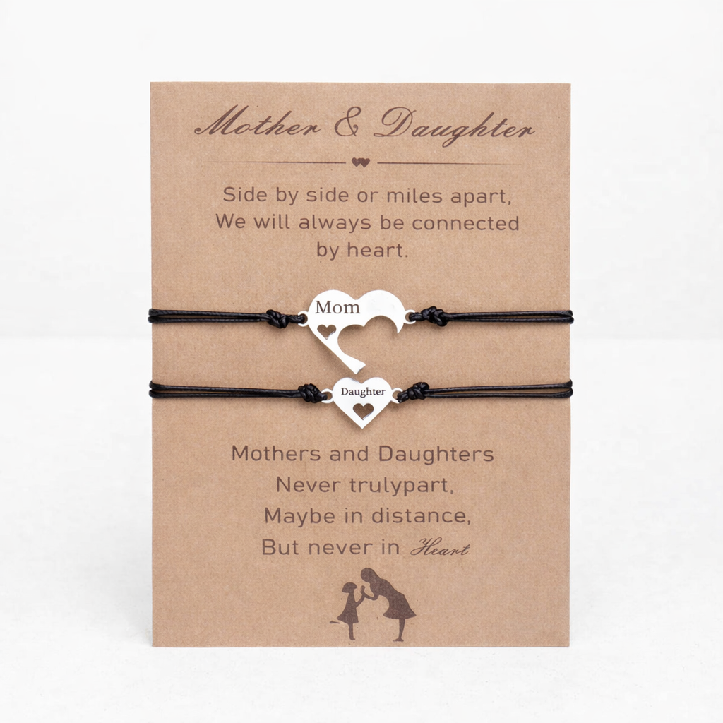 Mutter Tochter Armband Herz