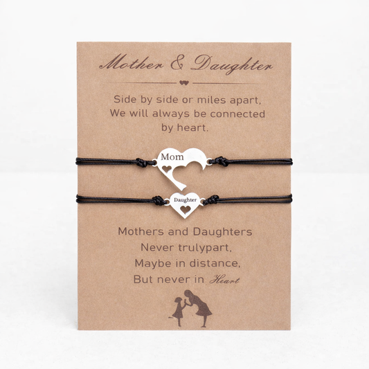 Mutter Tochter Armband Herz