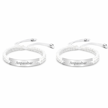 Paar Armband Mit Gravur Leder